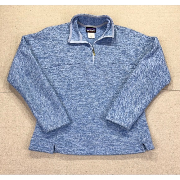 Patagonia Sweaters - Patagonia Synchilla Fleece Pullover Women's XL Blue Marl Heather Quarter Zip
